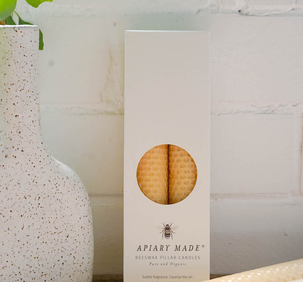 BEESWAX CANDLES HAVE A BEAUTIFUL NEW LOOK