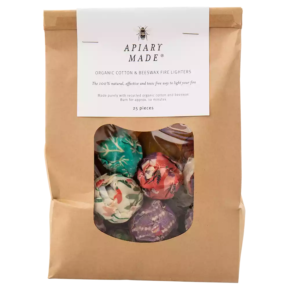 Bag of Apiary Made Organic Fire Lighters