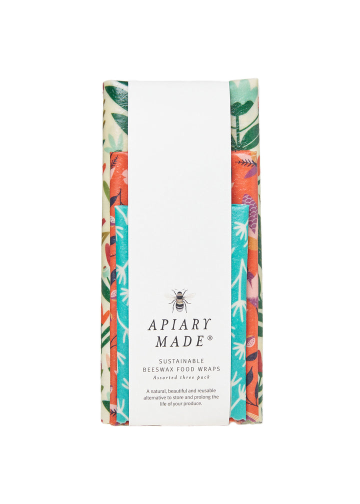 beeswax wrap set assorted sizes